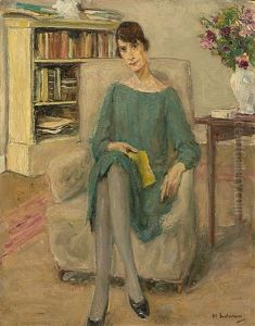 "bildnis Genia Levine" by Max Liebermann