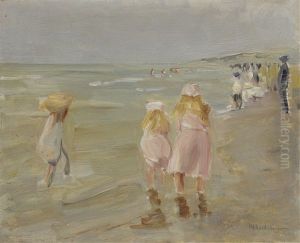 Strand Von Scheveningen (beach In Scheveningen) by Max Liebermann