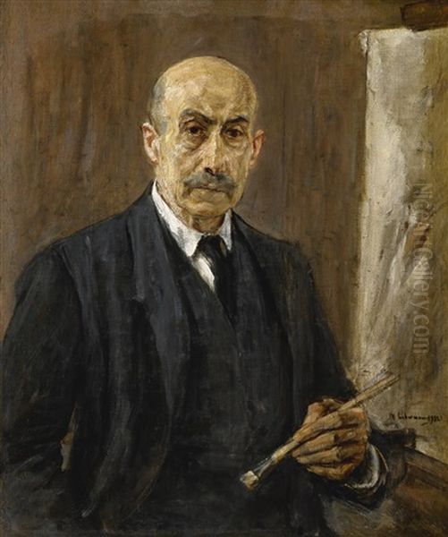 Selbstbildnis Im Anzug Der Saffelei (self-portrait Wearing A Suit Standing Next To An Easel) - view 1