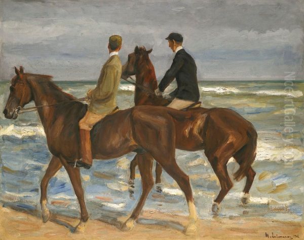 Two Riders On The Beach - view 1