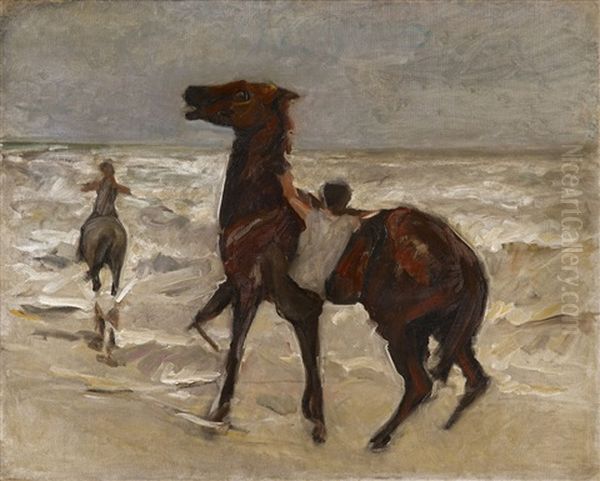 Pferdeknechte Am Strand - view 1