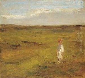Kind In Den Dunen by Max Liebermann