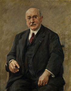 Bildnis Des Berliner Regierungsbaumeisters Und Baurats Adolf Schiller by Max Liebermann