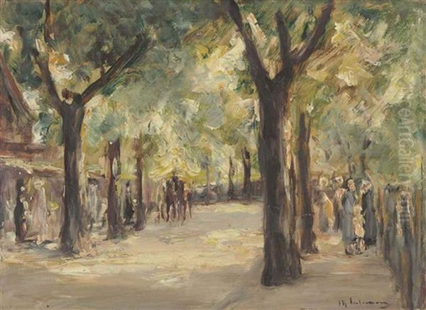 Grosse Seestrasse, In Wannsee Mit Spaziergangern - view 1