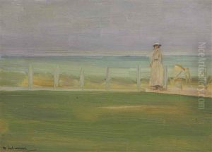 Dame Am Strand by Max Liebermann
