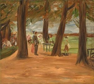Biergarten - Restaurationsgarten by Max Liebermann