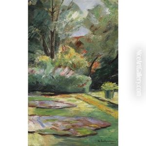 Wannseegarten, Blumenterrasse Nach Nordosten(wannsee Garden, Flower Terrace To The Northeast) by Max Liebermann
