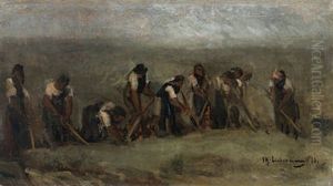 Arbeiter Im Rubenfeld (study) by Max Liebermann