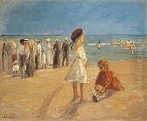 Strandleben by Max Liebermann