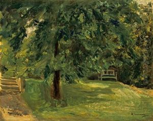 Gartenbank Unter Dem Kastanienbaum Im Wannseegarten