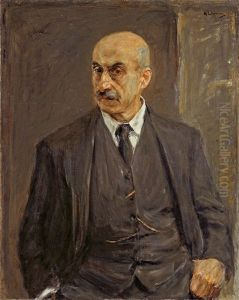 Selbstbildnis Im Anzug, Halbfigur En Face by Max Liebermann