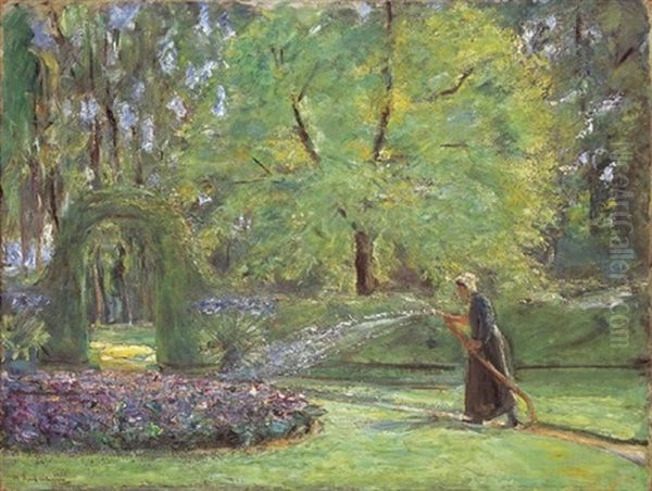 Das Rondell Im Heckengarten Mit Blumensprengerin - view 1