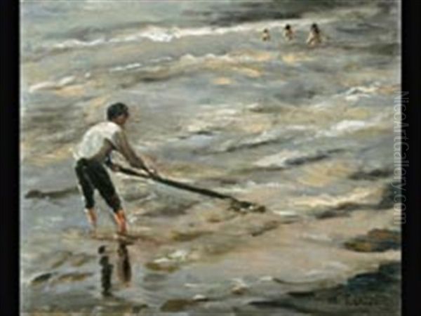 Muschelfischer - Graue See (study) - view 1