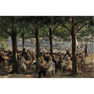 Gartenlokal An Der Havel Unter Baumen (beer Garden Near The Havel Under Trees) by Max Liebermann