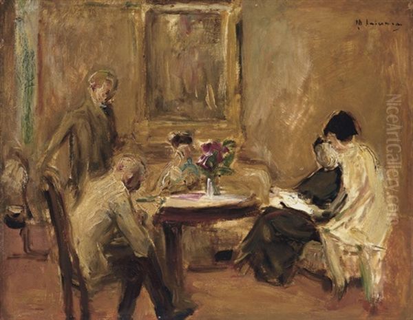 Der Kunstler Skizzierend Im Kreise Seiner Familie (study) - view 1
