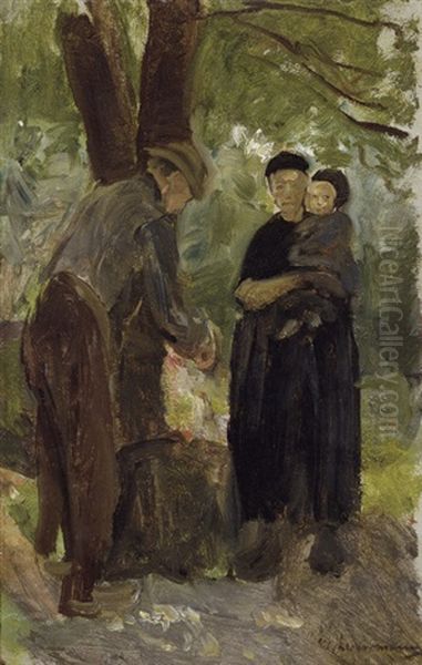 Bauernfamilie, Stehend (sketch) - view 1