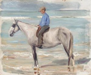 Reitender Knabe Am Meer