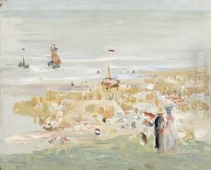 Strand Von Scheveningen by Max Liebermann
