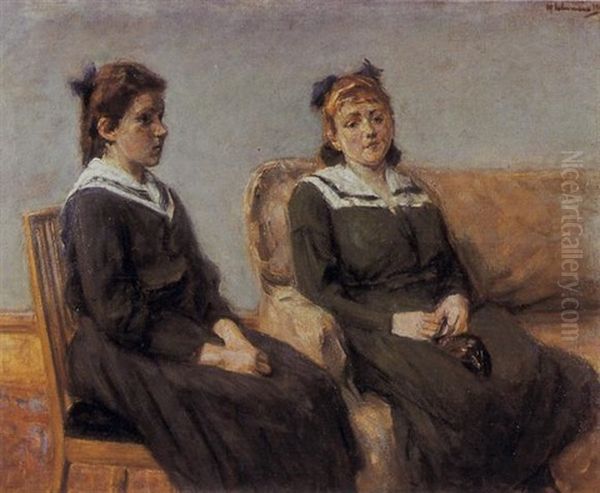 Geschwister - Doppelbildnis Hertha Und Hilde Bohm - view 1