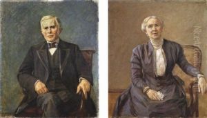 Bildnis Des Bankiers Johann Georg Wolde by Max Liebermann