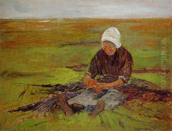 Sitzende Frau Nach Vorne - view 1