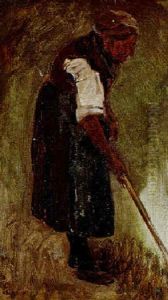 Feldarbeiterin by Max Liebermann
