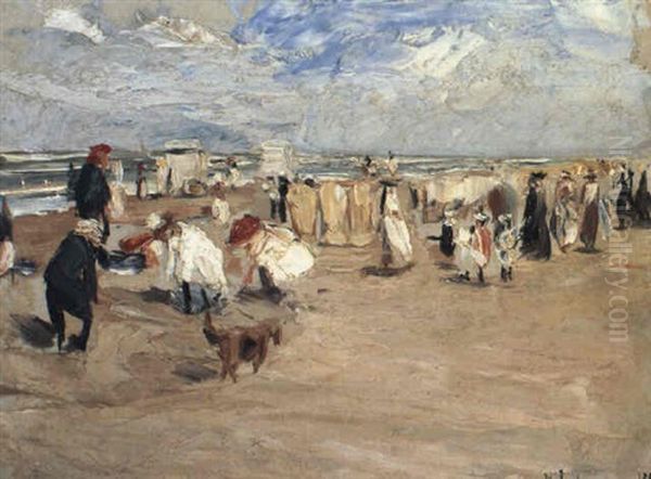 Beach Scene At Scheveningen - view 1