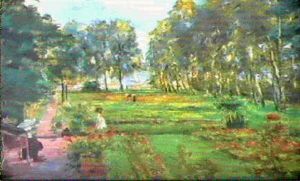 Wannseegarten (blick Von Der Terrasse Des Sommerhauses Von Max Liebermann Auf Das Wannseeufer) by Max Liebermann