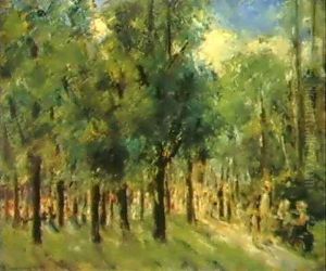 Im Tiergarten Zu Berlin by Max Liebermann