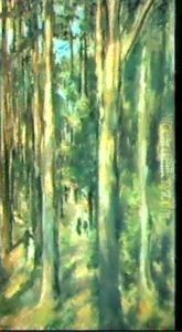 Picnic In The Woods by Max Liebermann