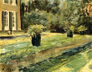 On The Terrace by Max Liebermann