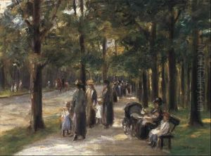 Der Tiergarten In Berlin by Max Liebermann