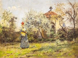 V Zahrade by Liebscher, Adolf