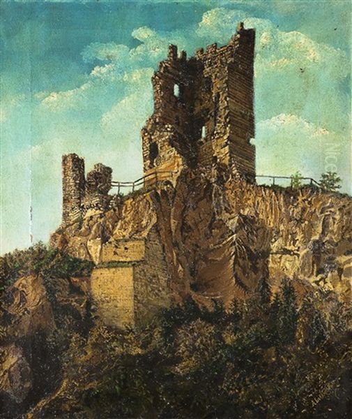 Ruine Der Burg Drachenfels - view 1