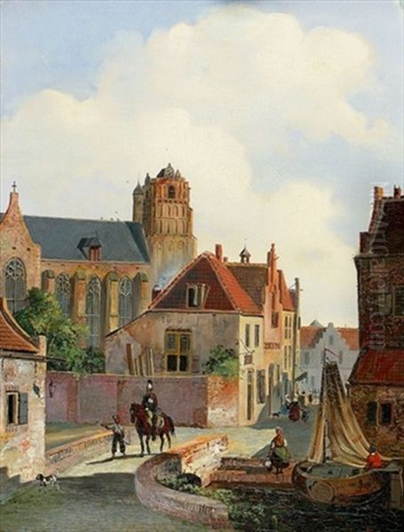 Stadtansicht Mit Reiter - view 1