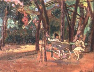 Woman With Baby Carriage