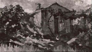 Bauernhaus Mit Laubumrankter Pergola by Ulvi Liegi