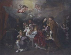 Die Beschneidung Christi Im Tempel by Nicolas (Roose) de Liemaker