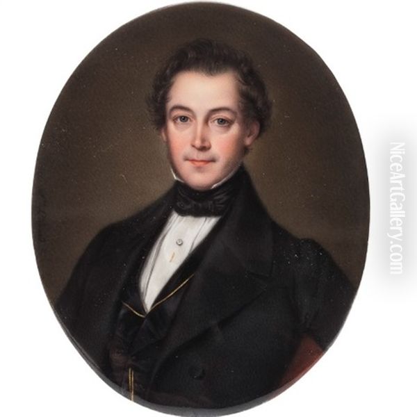 Retrato De Caballero Con Levita Negra - view 1