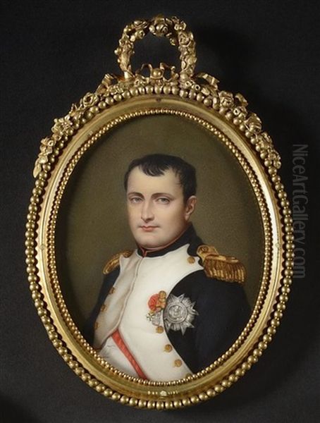 Portrait De L'empereur Napoleon En Buste De 3/4 Vers La Gauche, Presque De Face, En Uniforme De Chasseur A Cheval De La Garde - view 1