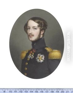 Ferdinand Philippe (1810-1842), Duc De Chartres (1810-1830) And Duc D'orleans (1830-1842), Wearing Black Coat With Standing Collar, Gold Buttons And Epaulettes