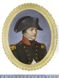 Portrait Of Napoleon Bonaparte, First Emperor Of The French (+ Josephine Bonaparte (nee De Beauharnais), First Empress Of The French; Pair) by Sophie Lienard