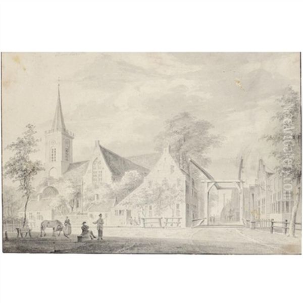 View Of Breukelen, With The Church Of St. John To The Left - view 1
