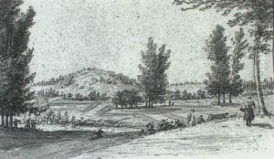 Travellers In A Hilly Landscape by Pieter Jan van Liender