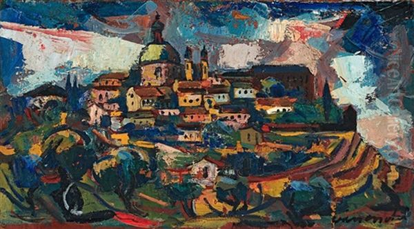 View Of A Hilltop Town - view 1