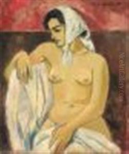 Female Nude With Headscarf