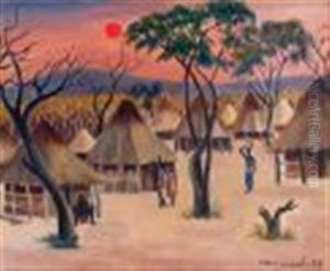 Congolese Village by Maurice Charles-Marie Liepvre