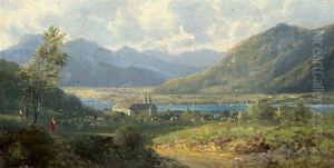 Blick Auf Das Benediktinerkloster Am Tegernsee