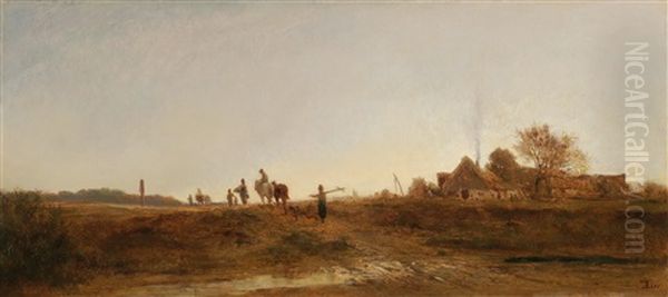 Heimkehr Der Landleute Auf Der Landstrase Nach Prag [homecoming Peasants On The Road To Prague] - view 1