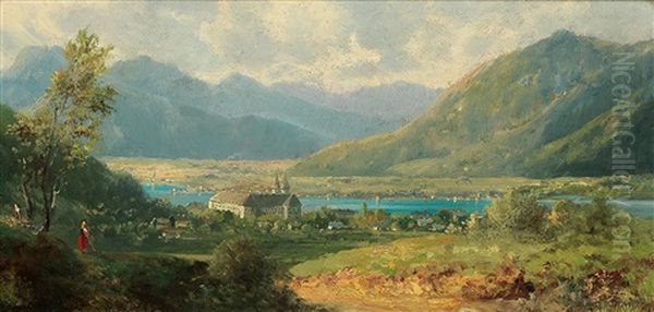 View Of The Benedictine Monastery On The Tegernsee - view 1
